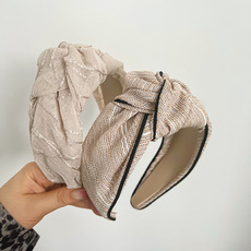 韩版新品发饰撞色百搭高级感编织发箍高颅顶麻花辫子头箍发窟配饰详情30