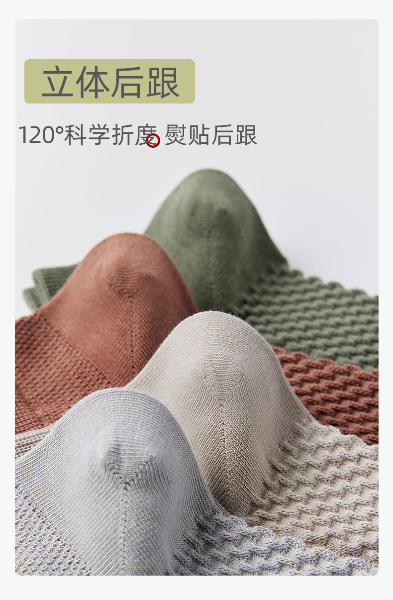 夏季棉袜子男士纯棉全棉男短袜商务男袜春秋运动短袜防臭网眼船袜详情10
