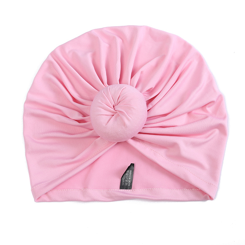 定制头巾帽加印logo运动时尚褶皱套头包头帽定做印度弹力头巾帽详情5