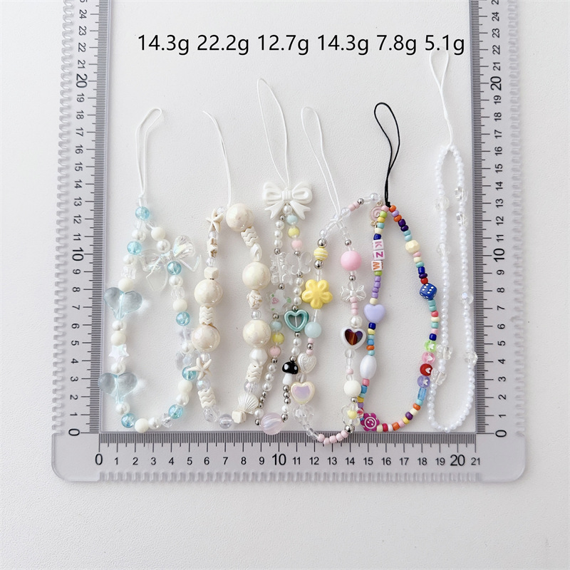 飞蝶蝶饰品新款手机链串珠手机挂绳手机壳挂件防摔防丢厂家直供详情1