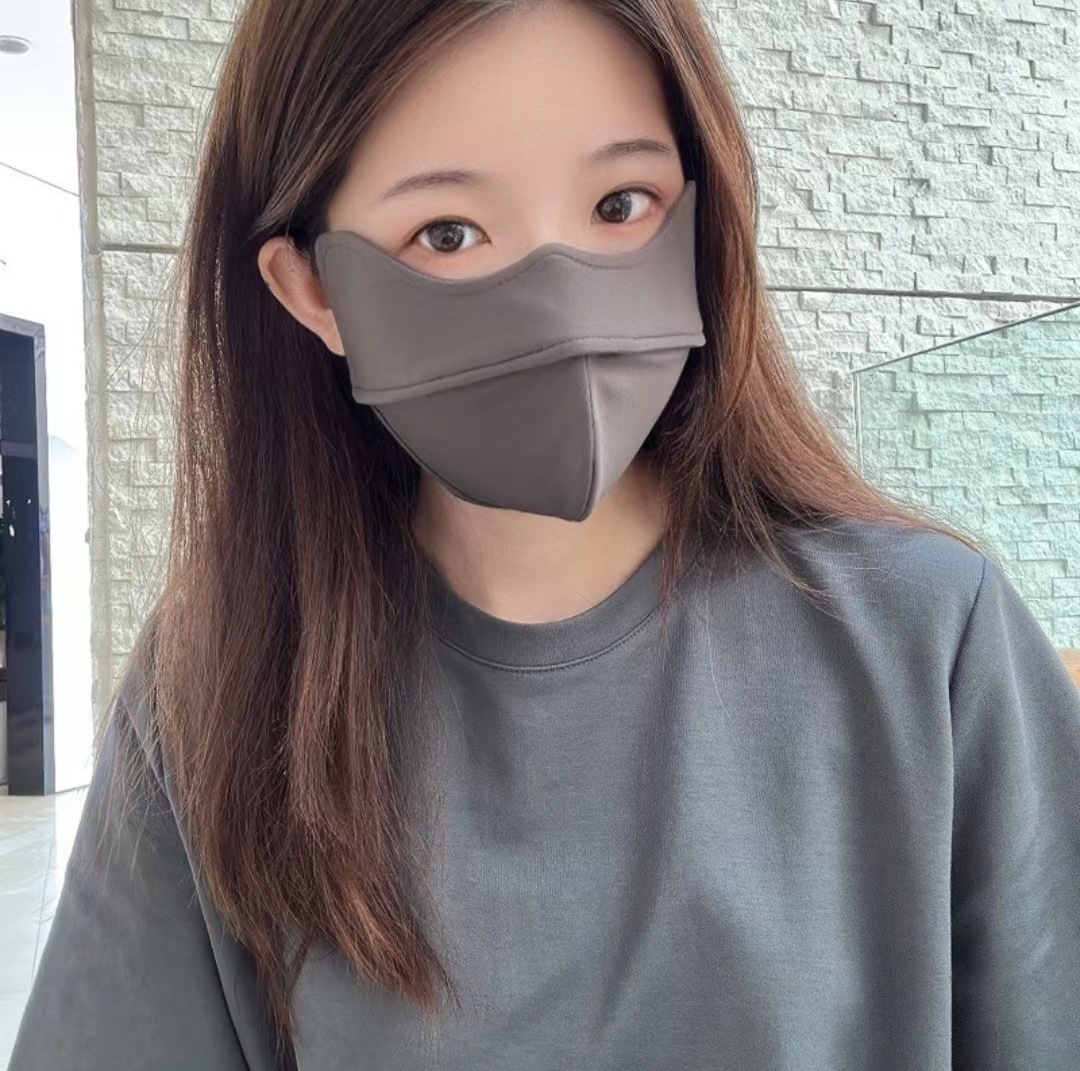 新款5D立体鱼骨口罩男女秋冬加绒加厚保暖防风抗寒口罩立体显脸小详情3