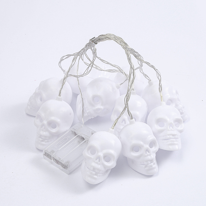 万圣节灯串南瓜骷髅灯节日装饰灯场景布置灯万圣节LED电池盒灯串详情4