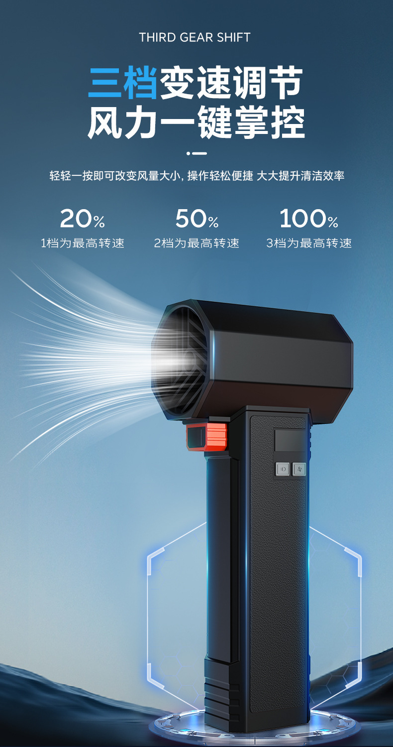 暴力涡轮风扇无线户外吹尘机涵道高速涡轮扇电动户外吹尘洗车器详情5
