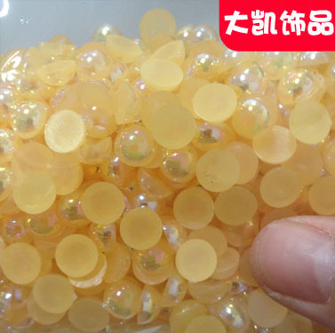 AB Water Lily, AB semi-circular pearl, mobile beauty, AB semi-circular pearl, diy nail art, pearl accessories, flat bottom pic 38