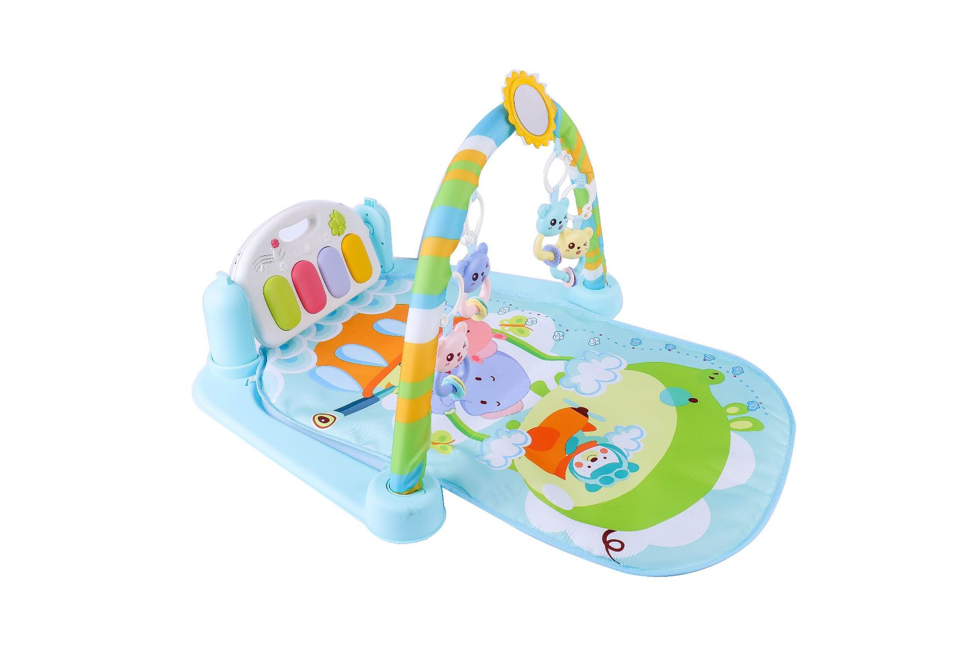 跨境婴儿脚踏琴 健身架 带话筒可连接手机游戏垫 游戏床详情11