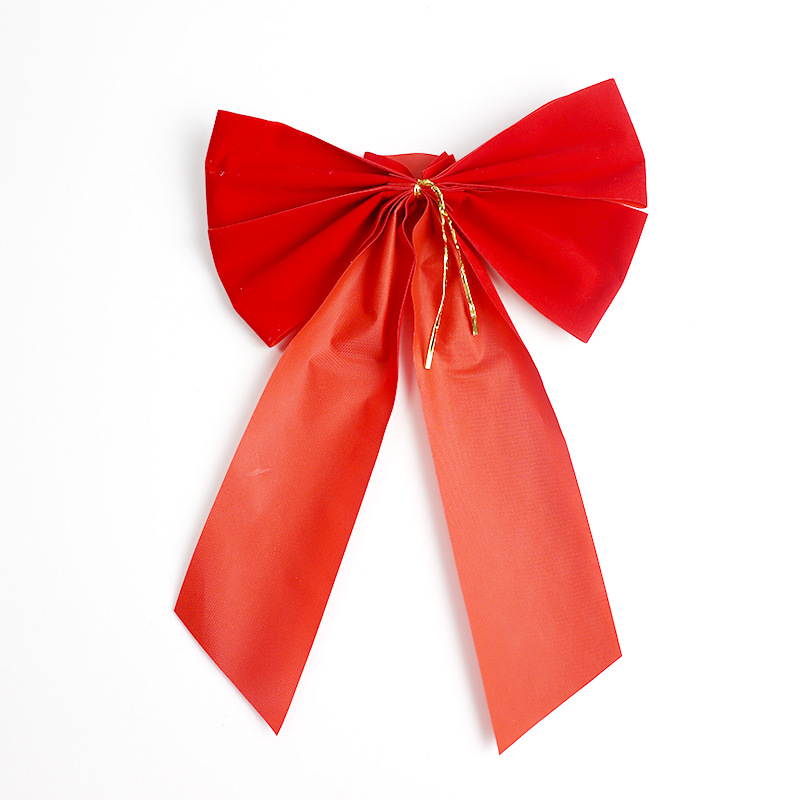 Wholesale red velvet fabric bows, Christmas decorative bows, red bows, Christmas bows pic 6