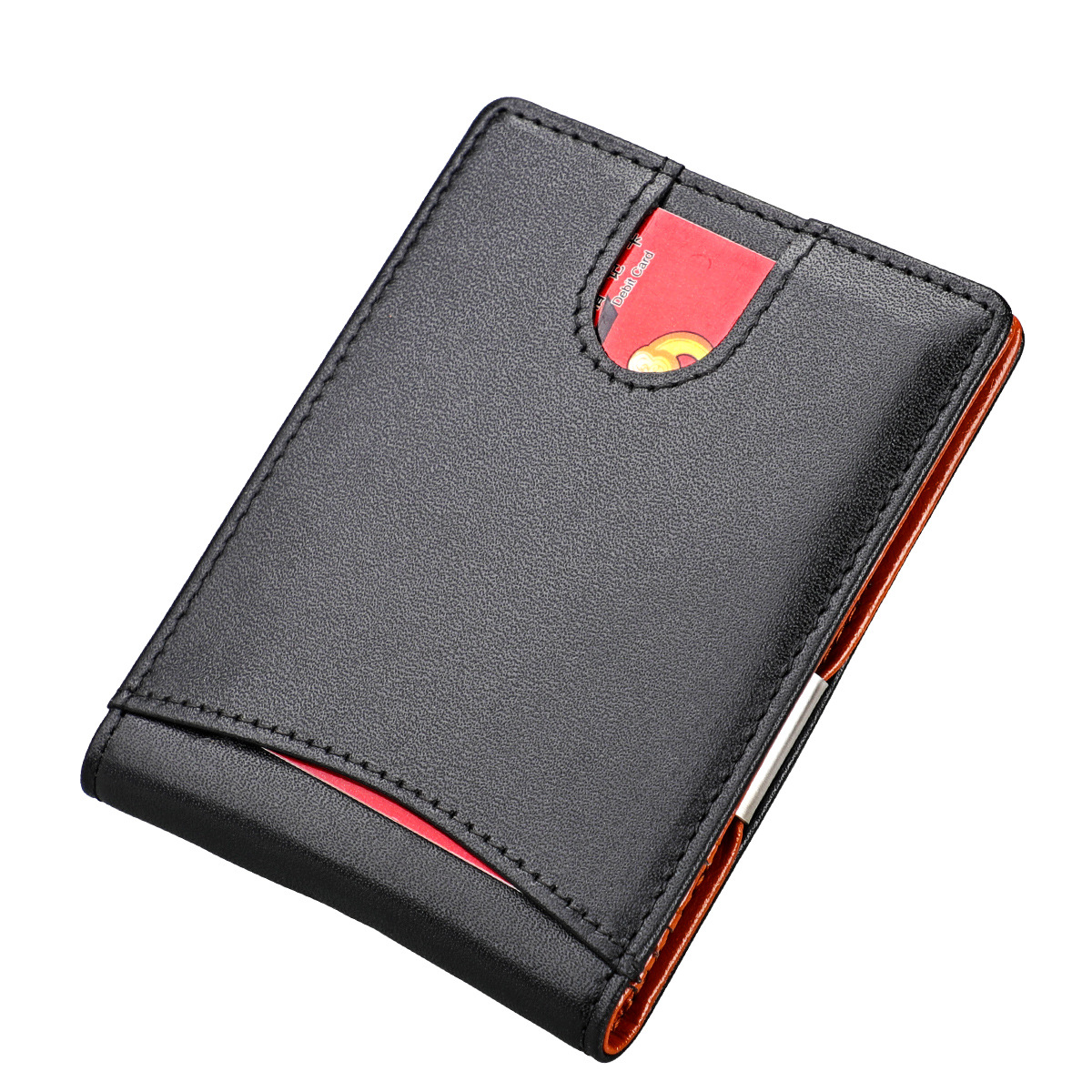 Factory direct sales, foreign trade bestsellers, RFID anti-theft brush genuine leather US dollar bag, small and mini US dollar wallet from Europe and America pic 47