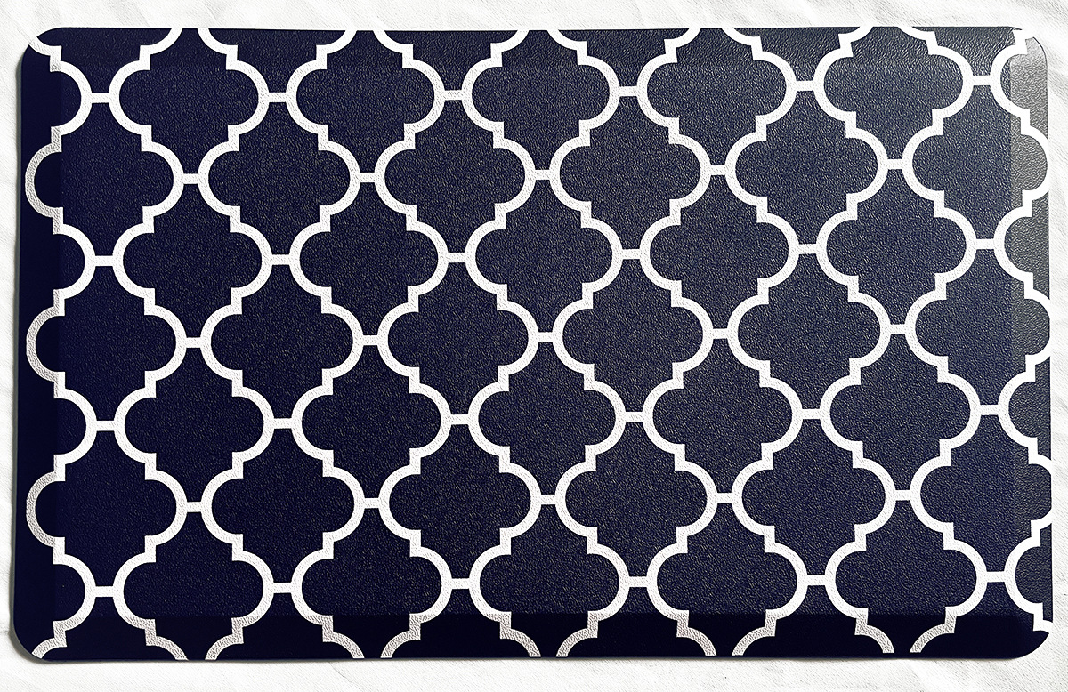 亚马逊跨境PVC厨房地垫彩色斜边发泡抗疲劳防水防滑防摔垫子批发详情13