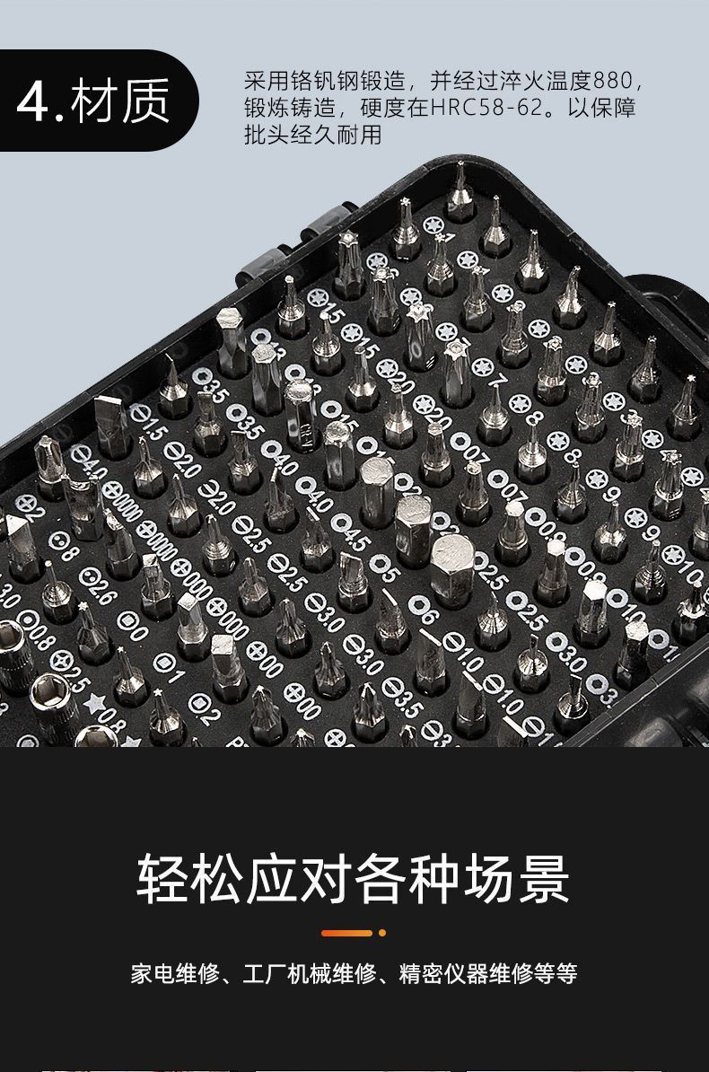 58-in-1 screwdriver set, a variety of household multi-functional screwdriver sets, precision tools for household disassembly and maintenance pic 8