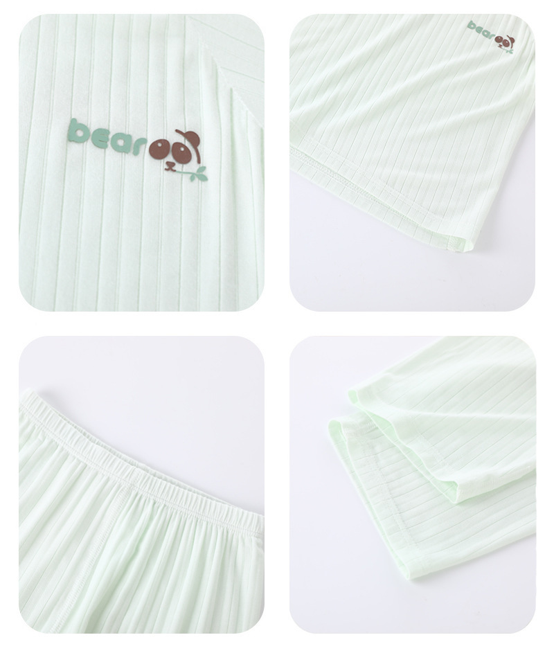 婴儿家居服套装优可丝薄款宝宝空调服男童夏装女童睡衣服小童夏季详情11