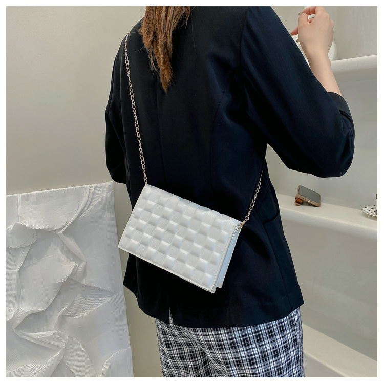 网红手提包包2021新款时尚单肩女包休闲感洋气斜挎简约ins链条包详情28