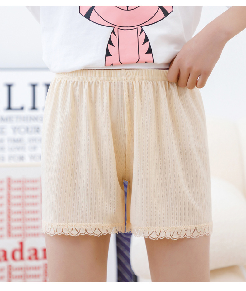 冰丝女童防走光安全裤夏季可外穿宽松蕾丝中大儿童打底短裤配裙子详情22