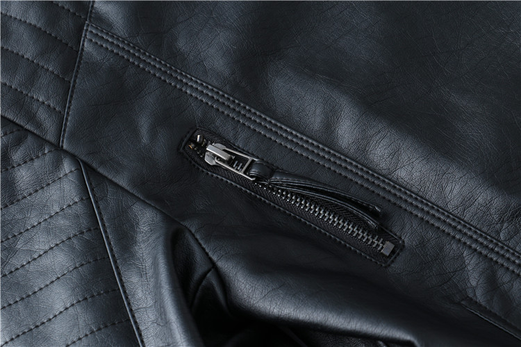 韩版新款莫文蔚明星同款机车PU皮衣女装上衣皮夹克短款修身显瘦黑详情18