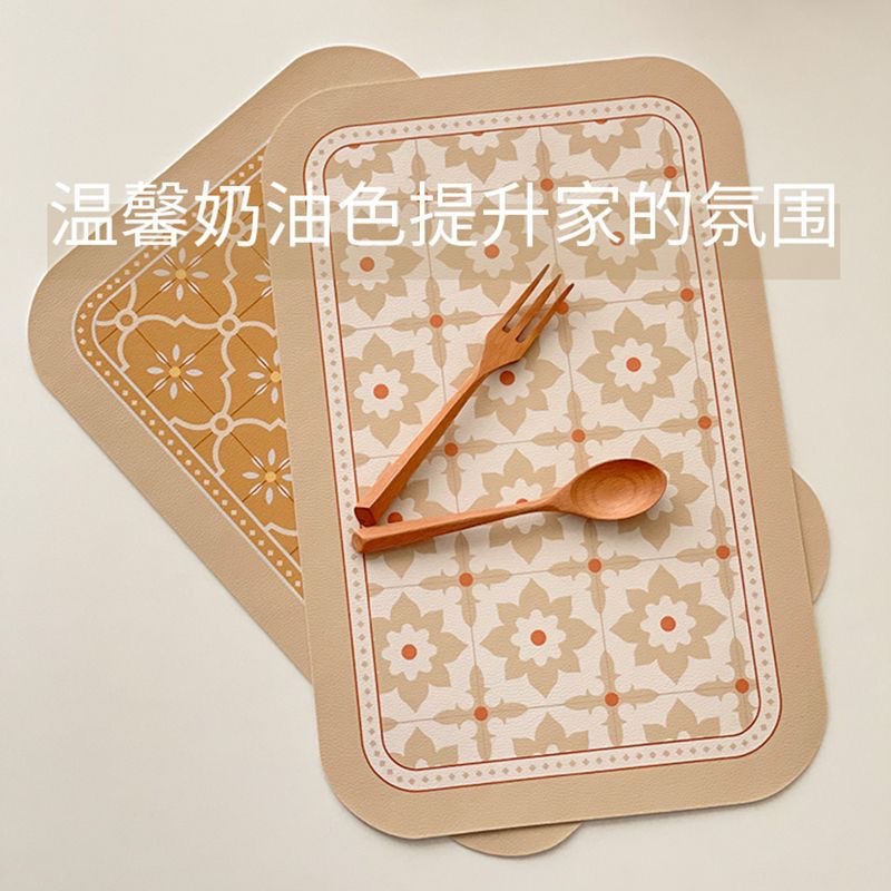 皮革餐垫西餐垫防水防油隔热垫防烫餐盘垫碗垫锅垫防滑桌垫ins风详情6