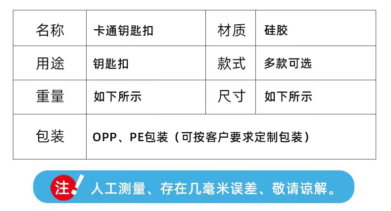 卡通创意冰雪奇缘 白雪公主钥匙扣 PVC钥匙扣小礼品汽车挂件详情3