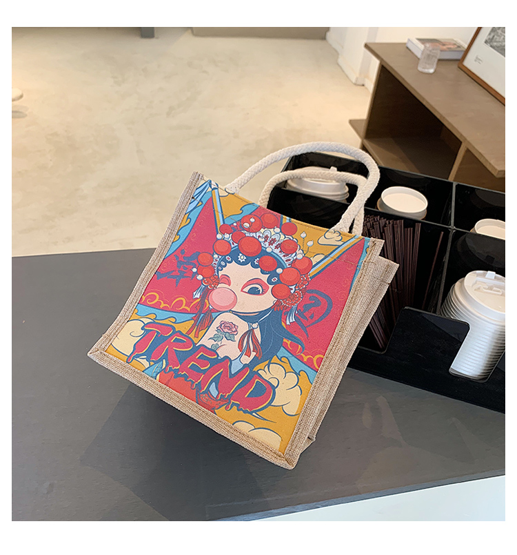 国潮少女帆布包女ins风单肩包风2020新款潮民族风复古麻布手提袋详情25