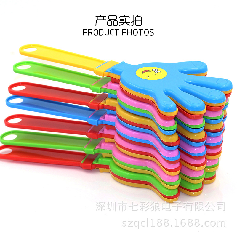 Glowing hand claps for campus activities, cheering sticks, concert claps, support props, cheering fluorescent small palm toys pic 12