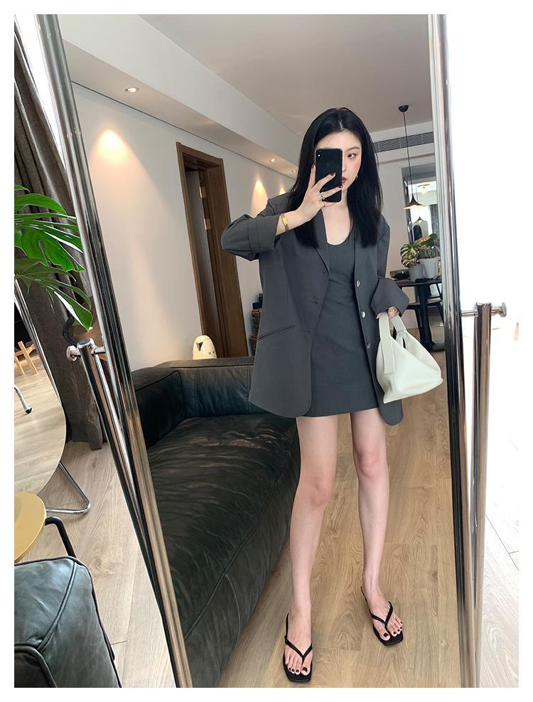 NTASYSKINSC 嫣高实穿自留90s复古时髦深U背心连衣裙裤防走光详情6