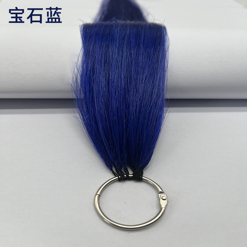 Second-generation feather hair extensions, full-color hair extensions, full-color hair picking and dyeing, ear-hanging hair dyeing, wig pieces, seamless picking and dyeing, long extension, and can be permed pic 7