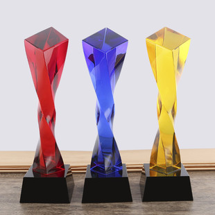 奖杯制作创意刻字五角星大拇指光荣退休退伍荣休纪念纪念品水晶奖详情116