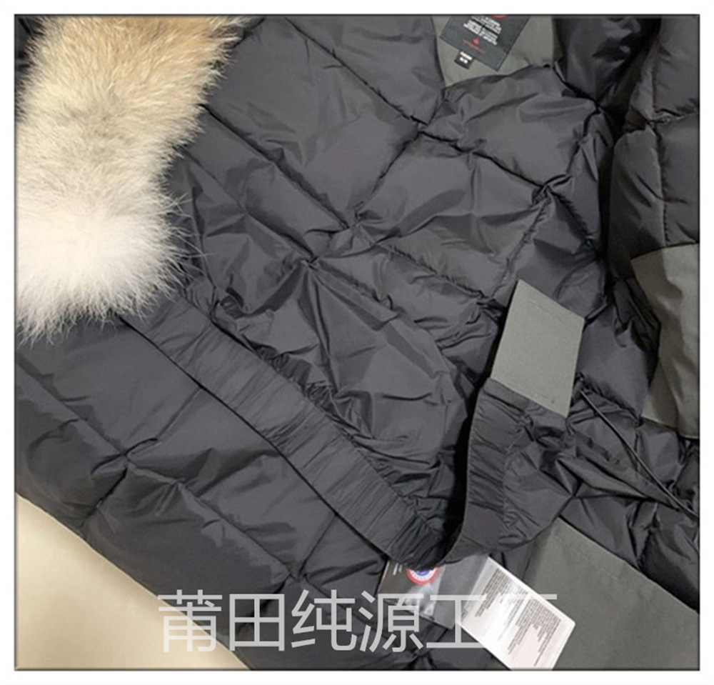 冬季08款大鹅防寒米白石墨灰羽绒服狼毛中长远征款羽绒服男女大鹅详情27