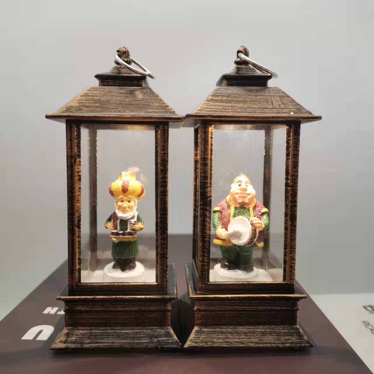 2023 New style character, fat and thin father and son interior small wind lamp, LED electronic luminous desktop decoration pic 5