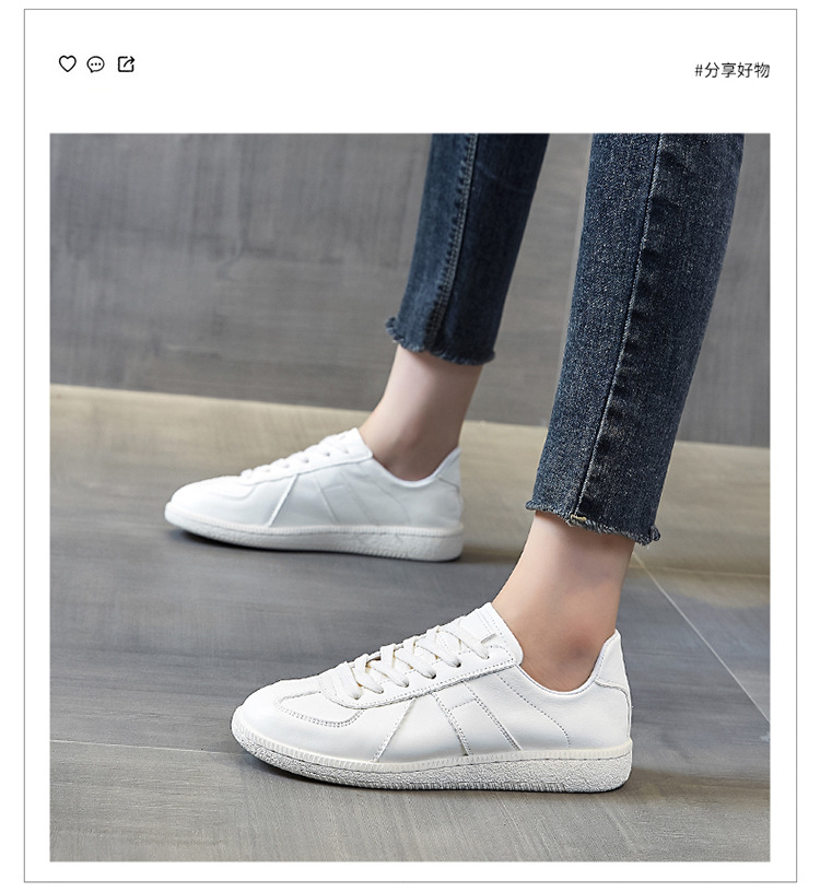 2024夏季新款小白鞋女百搭鞋子爆款女款厚底透气真皮休闲板鞋女鞋详情7
