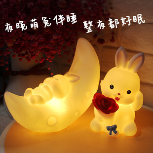 夜市摆摊网红小夜灯批发led创意卡通儿童礼物高颜值活动礼品兔年详情5