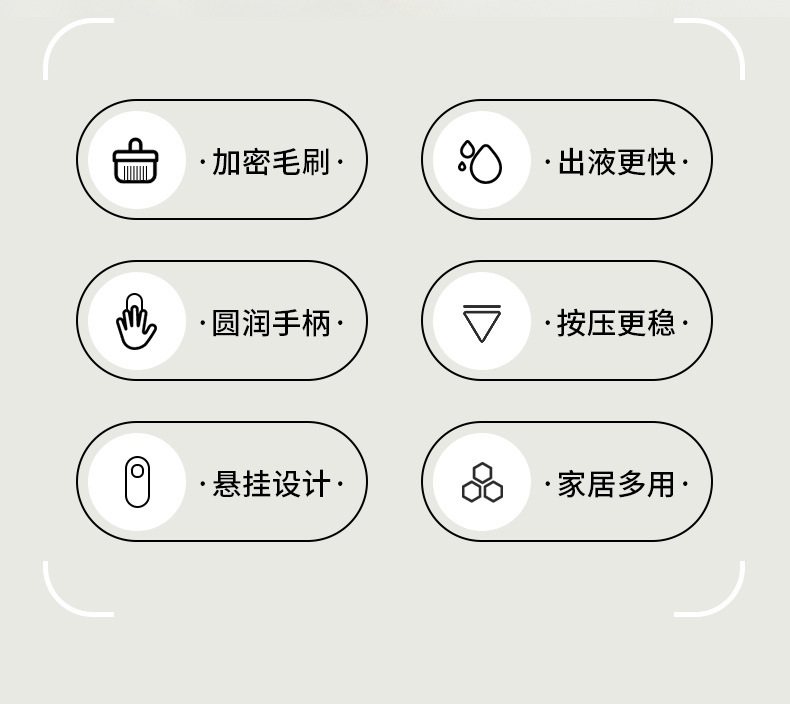 家用鞋刷按压式加液洗鞋刷多功能大容量储液长柄软毛刷衣物清洁刷详情3