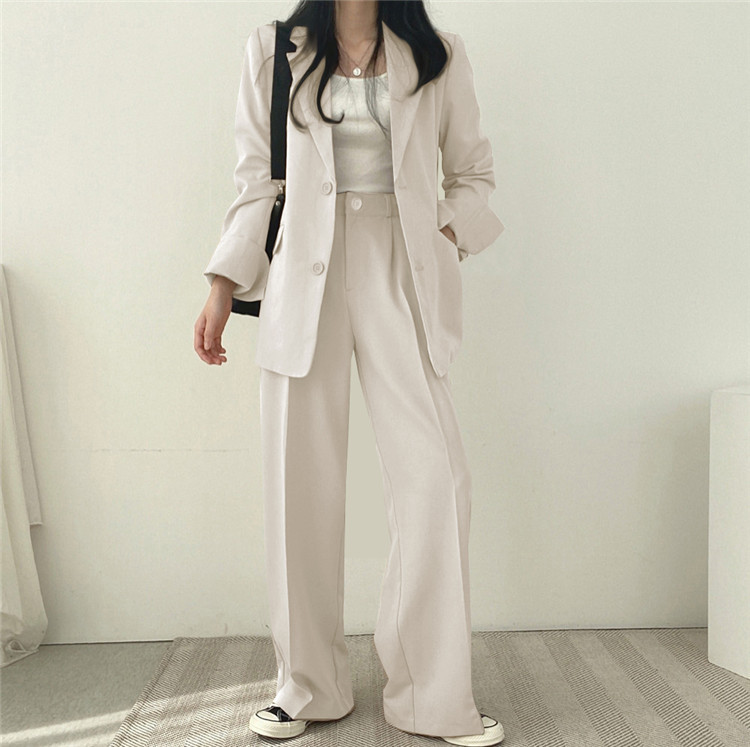 卡其色西装外套女2023新款春秋季韩版小西服套装女士休闲气质上衣详情35