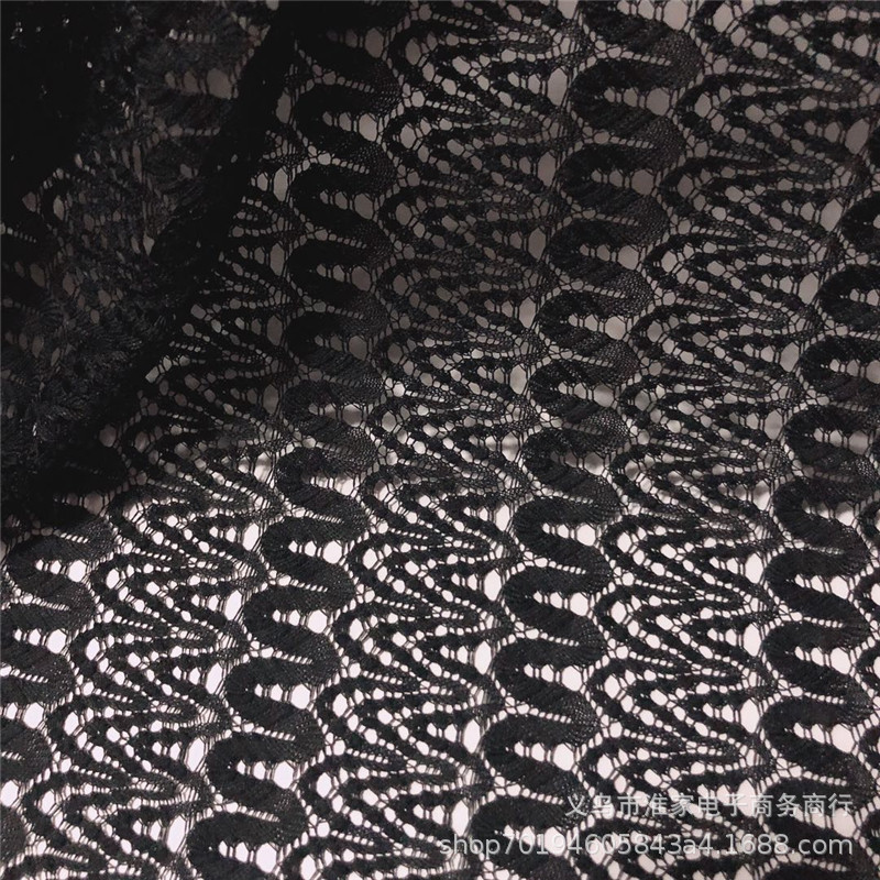 Factory direct sales of dragon flower lace fabric, W-patterned and curved-patterned fabric, dress and lace, knitted home textiles pic 10