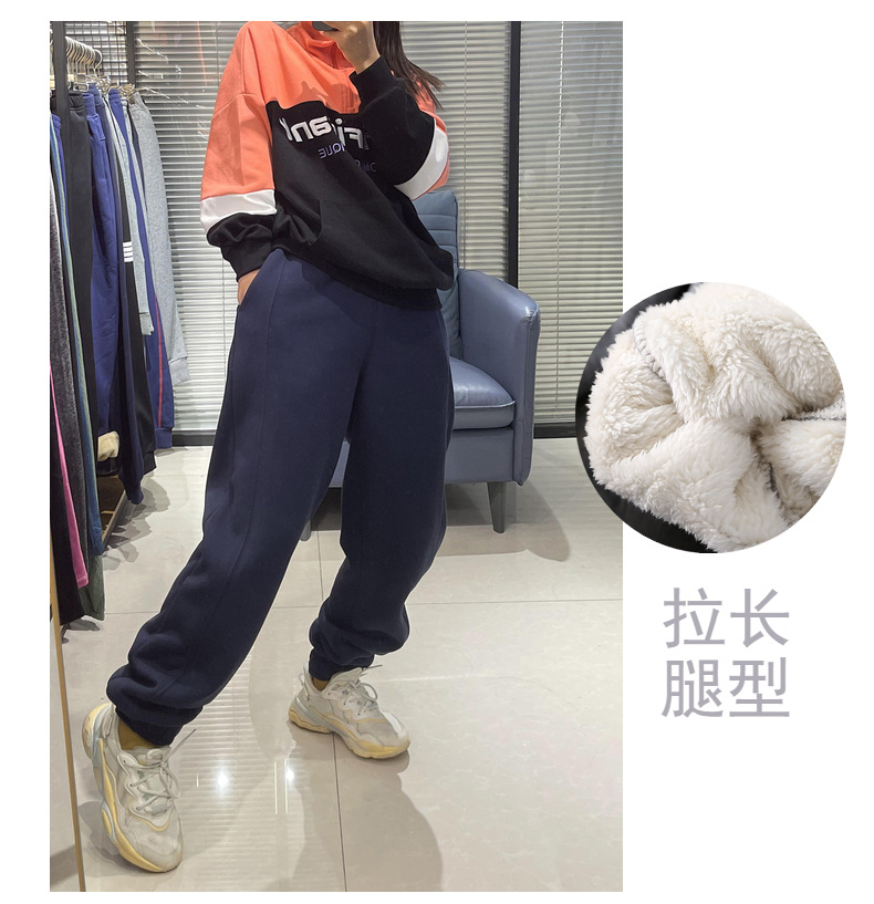 儿童羊羔毛冬裤女大童加绒加厚冬棉裤男大童宽松胖童亲子裤包邮详情12