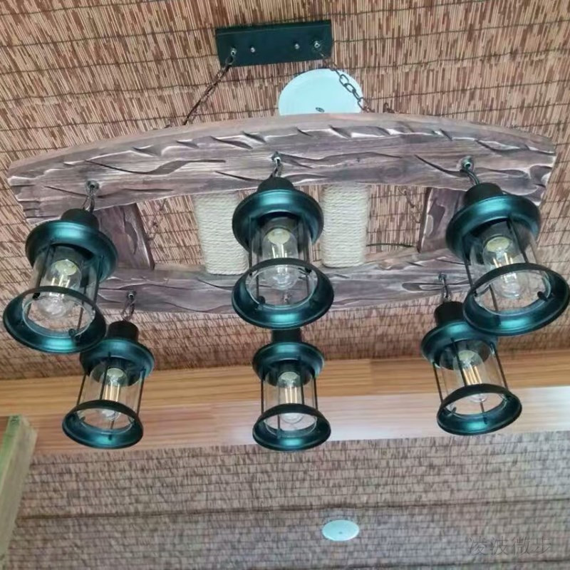工业风吊灯美式乡村漫网咖啡餐厅酒吧吧台美式吊灯复古吊灯创意灯详情1