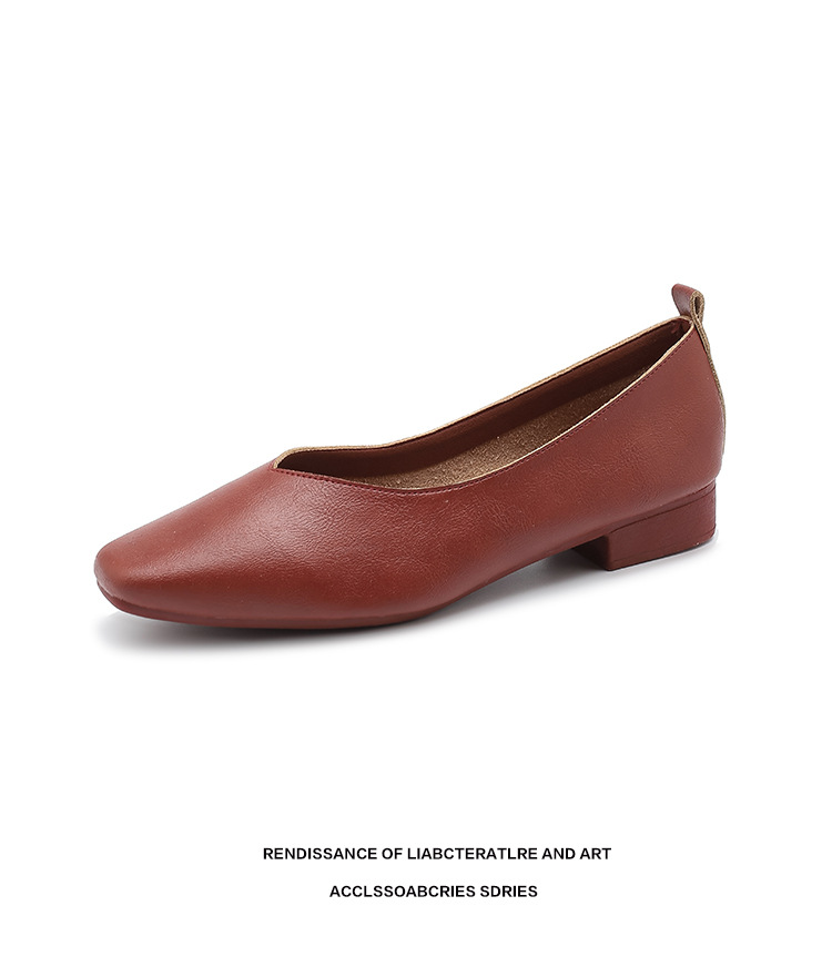 外贸跨境新款小方头浅口女士单鞋软底V口纯色工作鞋117-1#详情28