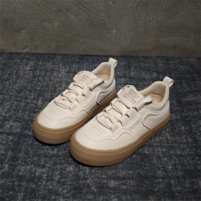 配裙子小白鞋女2024新款透气女鞋chic鞋子休闲厚底板鞋百搭H1378详情10