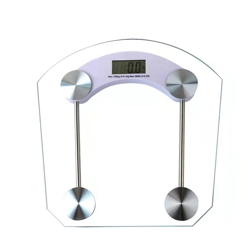 Fan-shaped tempered transparent household electronic body scale advertising gift scale factory direct sales pic 1