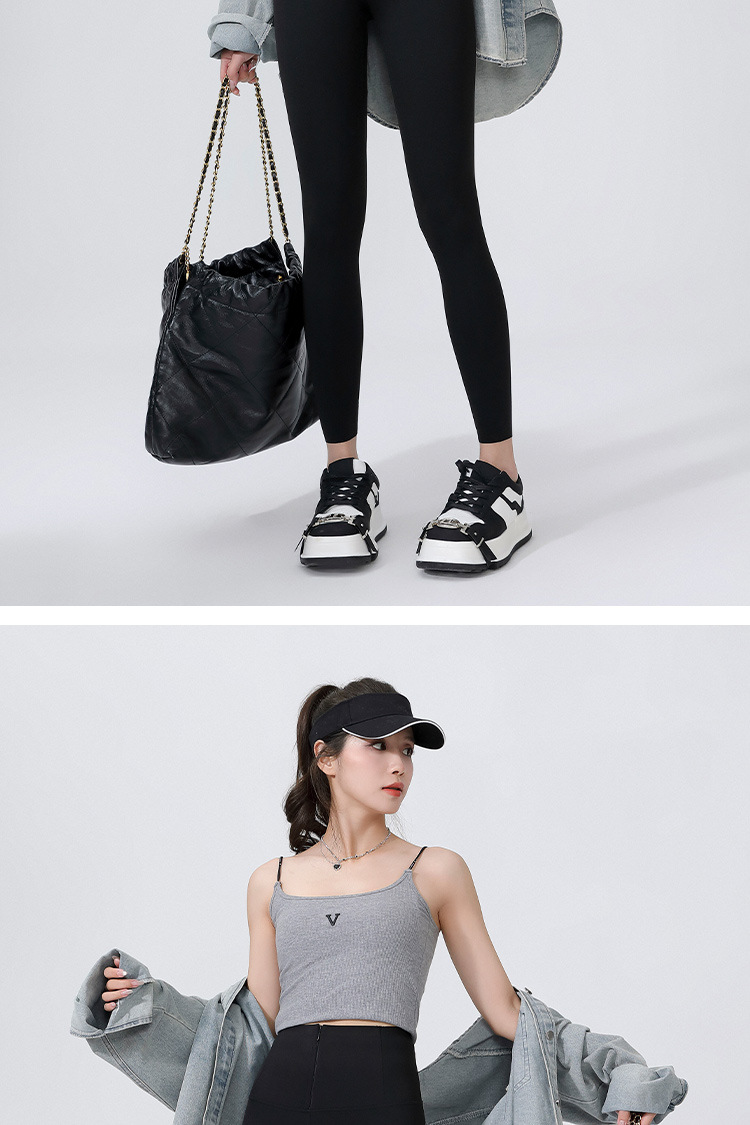 春夏塑形拉链美体裤显瘦弹力收腹小脚裤高腰大码打底裤女外穿详情28