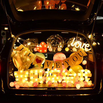 led灯连体love暖 粉 彩色霓虹灯表白约会厂家直销房间装饰少女风详情31