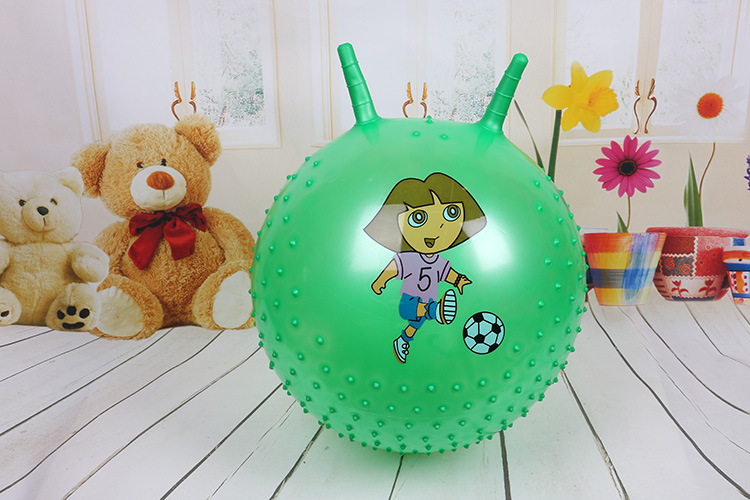 供应多款热销45CM羊角球 加厚按摩羊角球 充气羊角球批发详情25