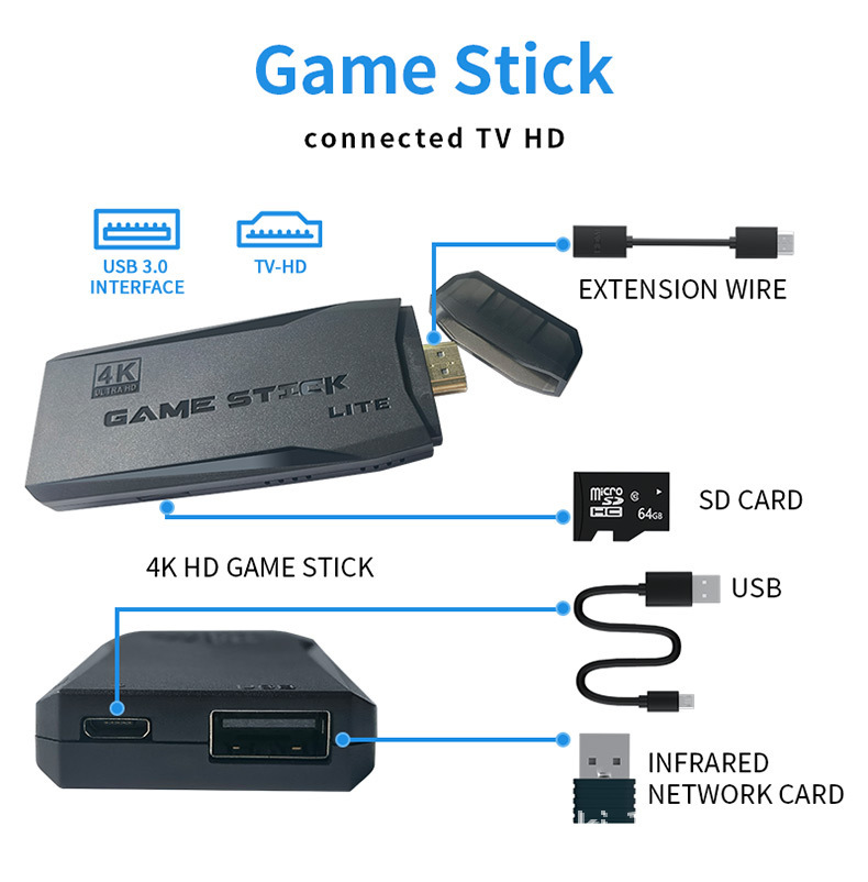 M8电视游戏机 家用双人竞技街机 无线双手柄PSP体验 高清画质 附赠剃须刀套装详情14