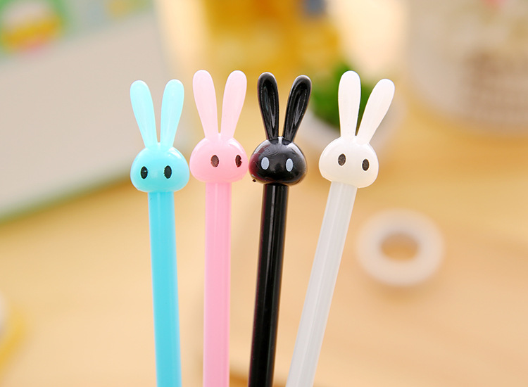 T-promote Candy, long-eared rabbit, cartoon creative gel pens, ballpoint pens, signature pens, black pens, student stationery wholesale pic 2