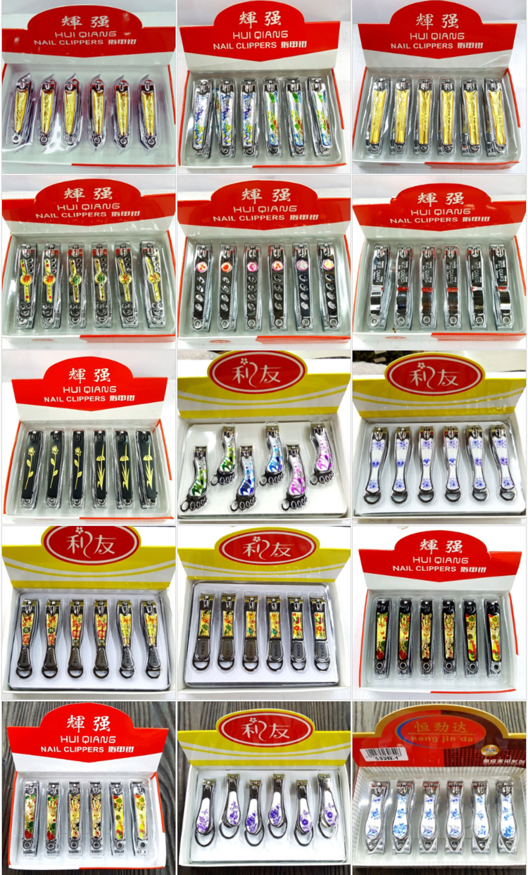Wholesale of medium and small-sized flat-mouthed nail clippers for department stores, supermarkets, night markets, street stalls, cartoon stainless steel nail clippers pic 17