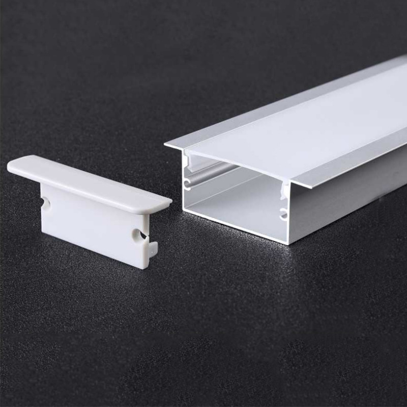 Wholesale of LED strip light aluminum material kits, led strip light shells, aluminum grooves, embedded hard light strip shell kits pic 26