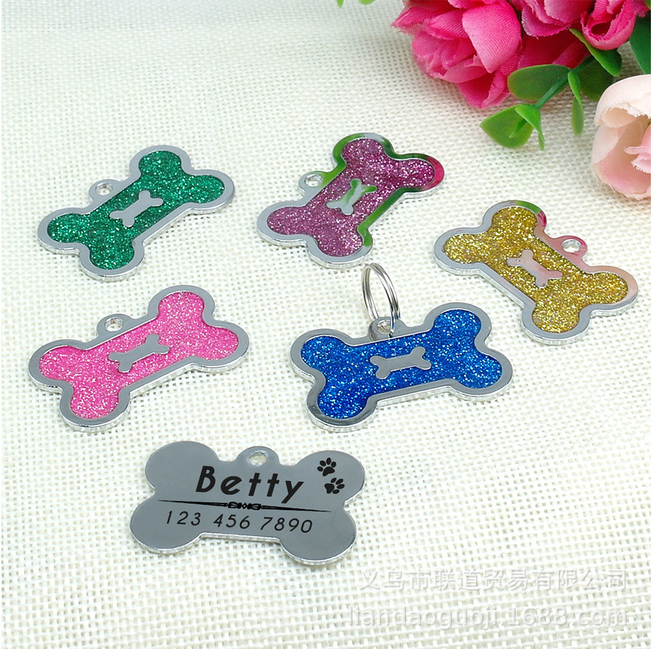 HC535 manufacturer has 10-color bright pink dog bones in stock and supplies metal pet tags, pendants and dog tags pic 34
