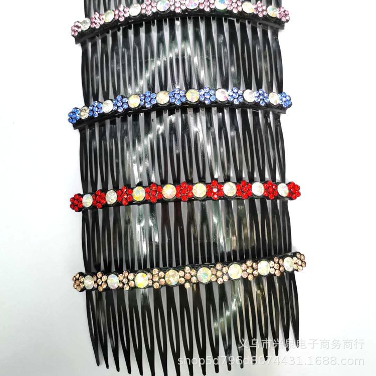 Long and exquisite hairpin combs for adults, colorful diamond hair combs, multiple styles of bangs combs, available for 1 yuan pic 5