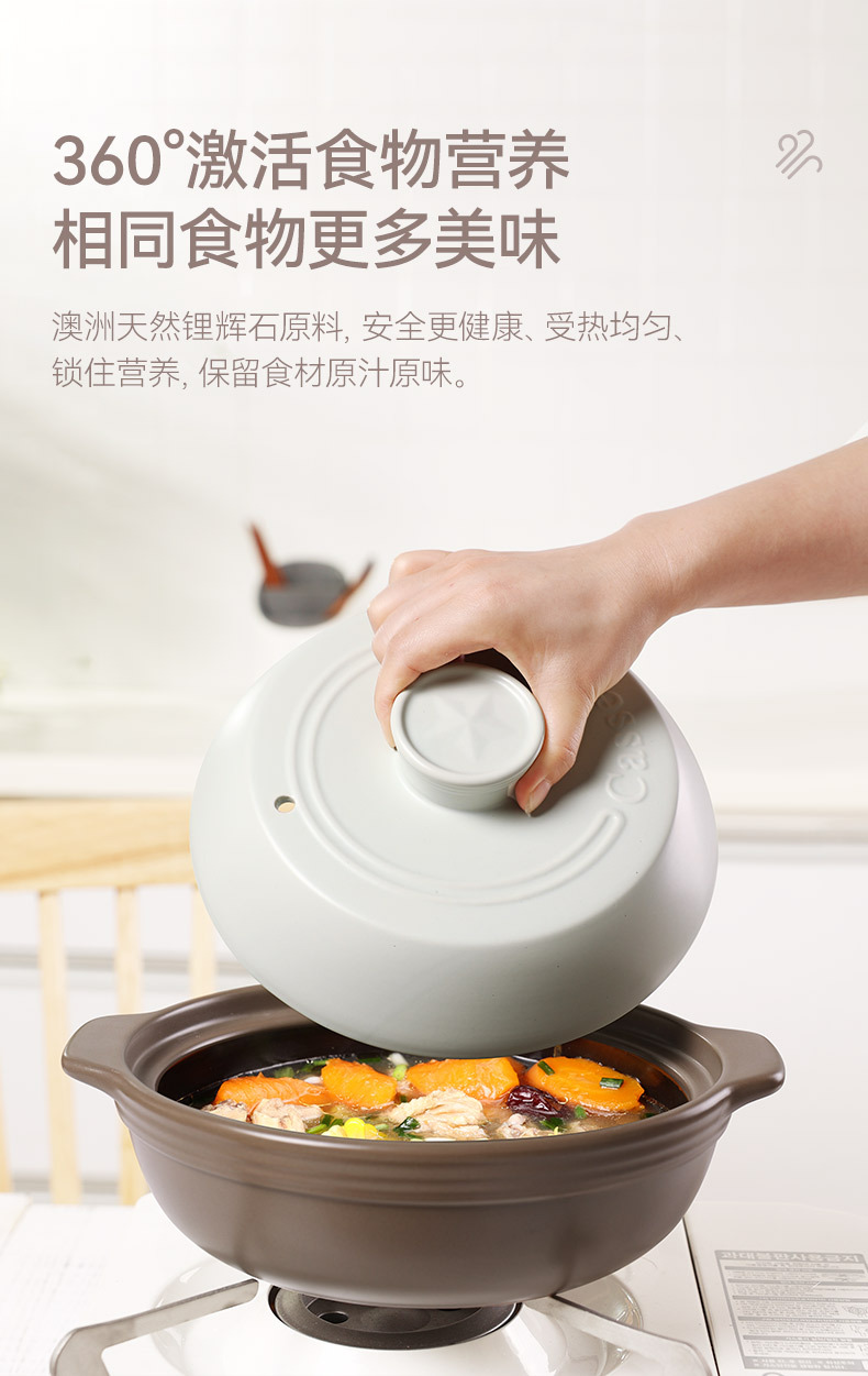 Pottery Pot King French Fortune Star Shallow Pot Clay Pot Vegetable Dry Pot Vegetable 煲仔饭 Clay pot ceramic clay pot Stew Pot Shallow pot pic 7