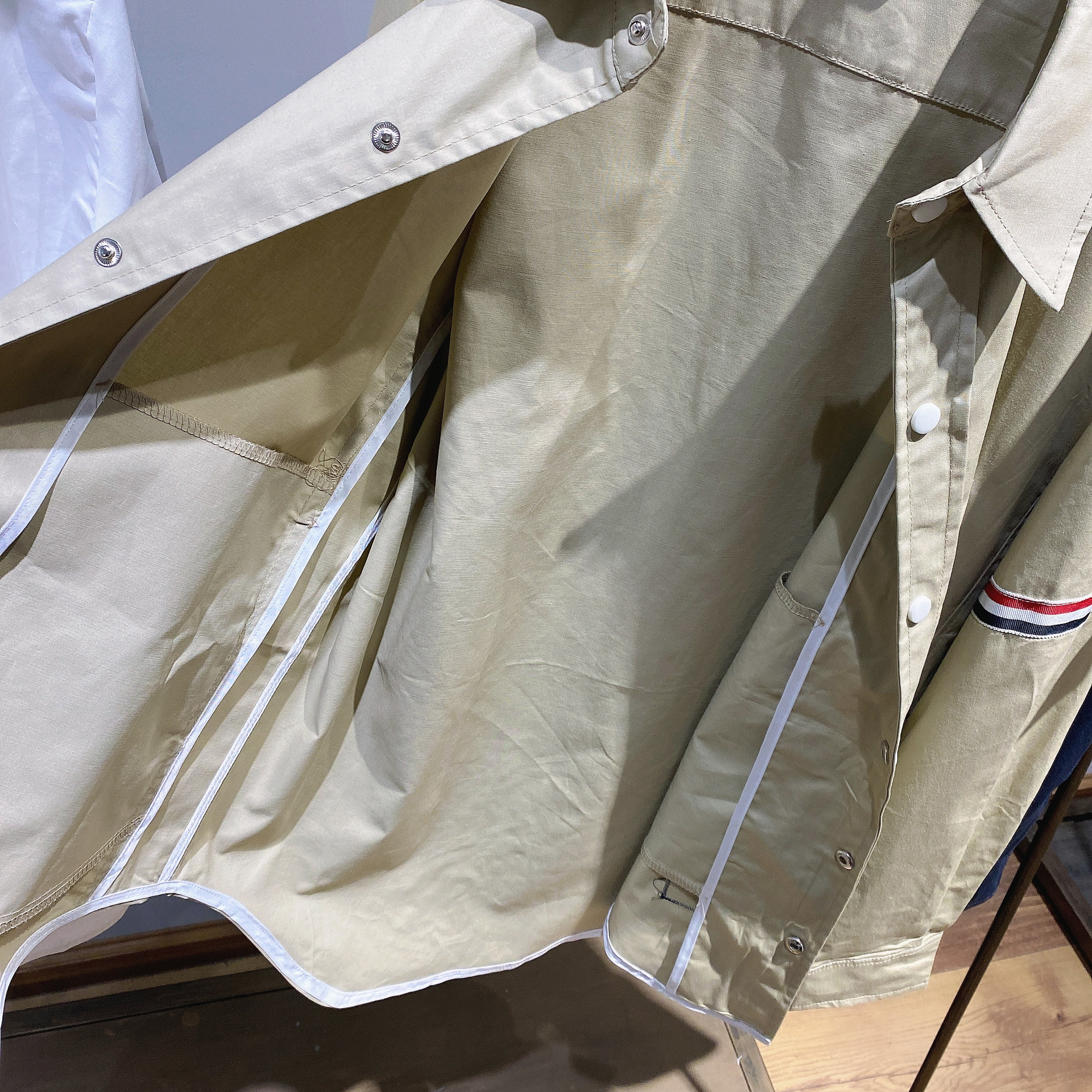 TB casual trendy brand poplin slim-fit solid white shirts for men and women, Oxford fabric shirts for women with long sleeves pic 119