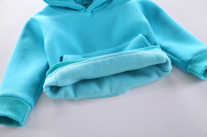 童装儿童套装秋冬加绒儿童男女宝宝带帽加厚卫衣长袖长裤两件套装详情12