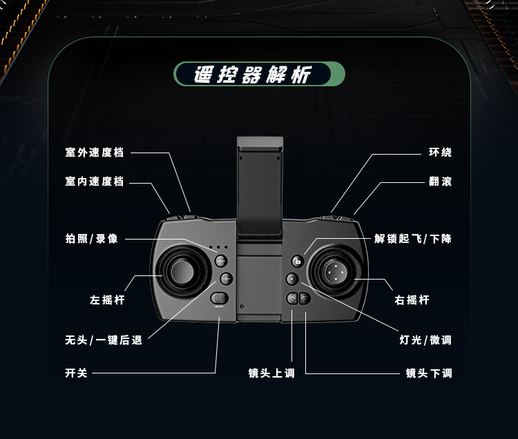 跨境爆款无刷泡沫遥控飞机 原厂货源高清航拍遥控无人玩具详情22