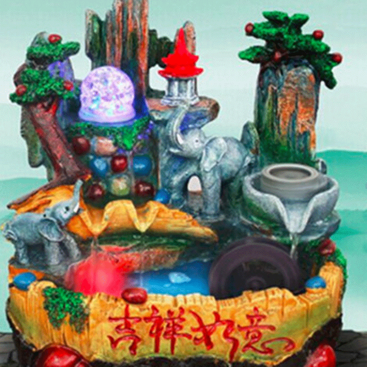 Wholesale of traditional Chinese flowing water handicrafts, indoor flowing water fountains, micro-landscape flowing water ornaments pic 11